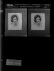 Portrait of woman -- re-photo (2 Negatives), September 19-20, 1966 [Sleeve 1, Folder b, Box 41]
